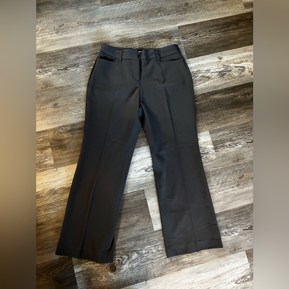 EXPRESS Editor Barely Bootcut Trousers Black Size 8S